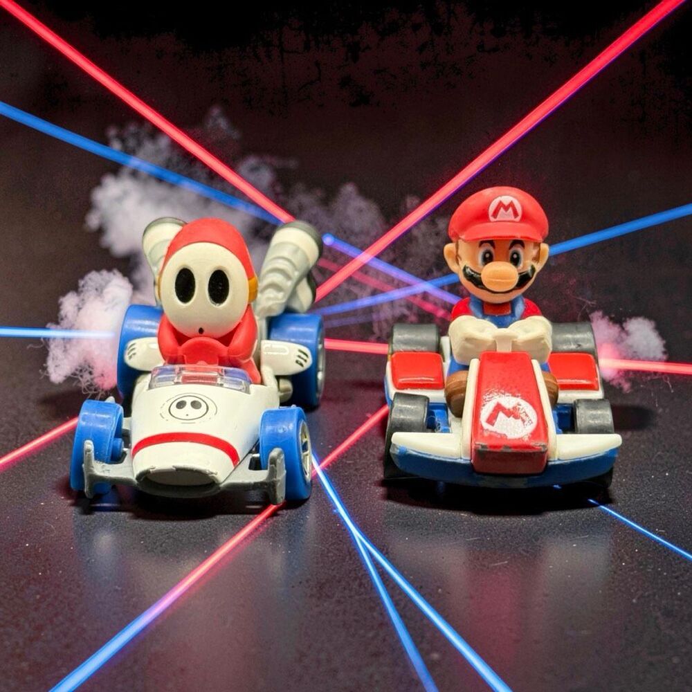 2018 HW Super Mario Bros Dasher Shy Guy & Mario Nintendo Diecast Cars  A66